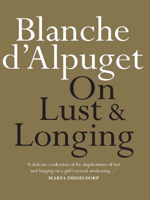 cover image of On Lust and Longing